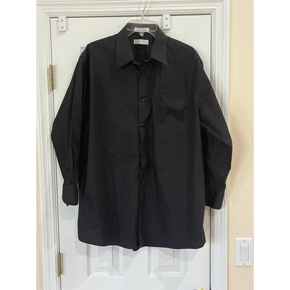 Biagio Collection Men’s Long Sleeve Black Button Up Shirt Size XL